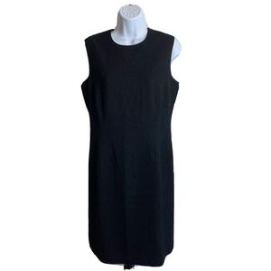 Womens Pendleton Black Dress Size 10 Sheath Sleeveless Knee Length
